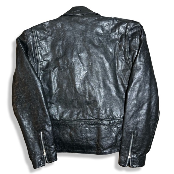 Vintage 80s Leather Biker Jacket - Picture 2 of 7